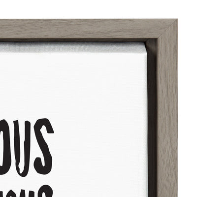 Sylvie Eat Delicious Food Framed Canvas by kateandlaurel - product image 3 for Resin Society