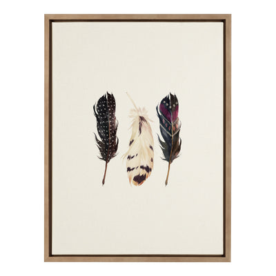 Sylvie Just Three Feathers Framed Canvas by kateandlaurel - product image 10 for Resin Society