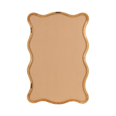 Rahfy Rattan Rectangle Scallop Mirror