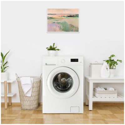 Sylvie Pastel Horizon III Framed Canvas by Amy Lighthall