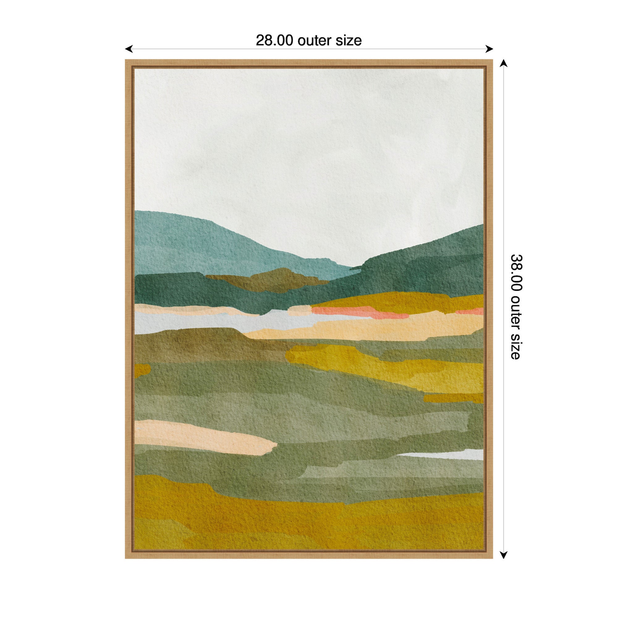 Sylvie Vibrant Abstract Framed Canvas by Nikita Jariwala