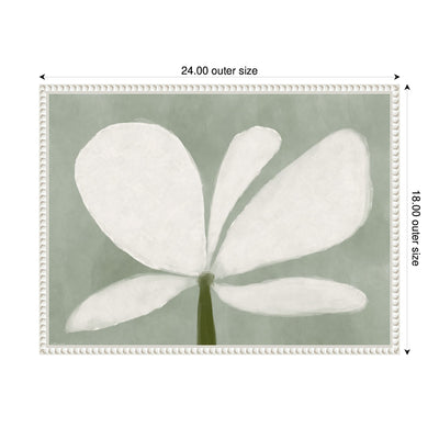 White Floral No.
2 by Gabrielly Guedes Framed Canvas Wall Art Print