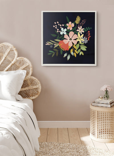 Sylvie Floralis C Framed Canvas