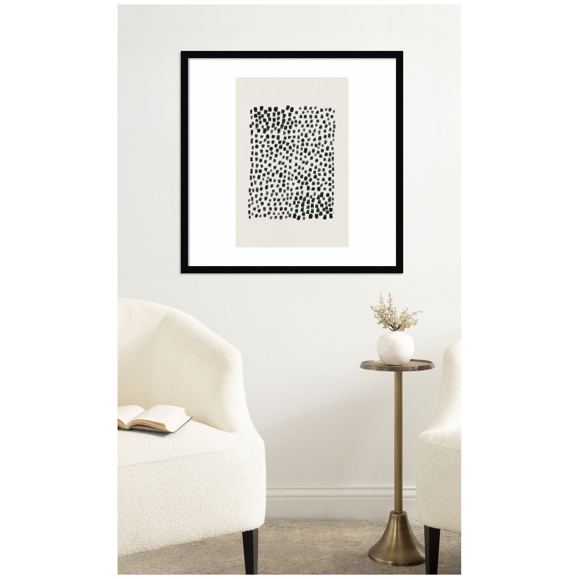 Abstract Black by Gabrielly Guedes Framed Wall Art Print