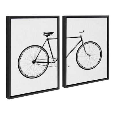 Sylvie Bicycle Framed Canvas by Simon Te of Tai Prints by kateandlaurel - product image 15 for Resin Society