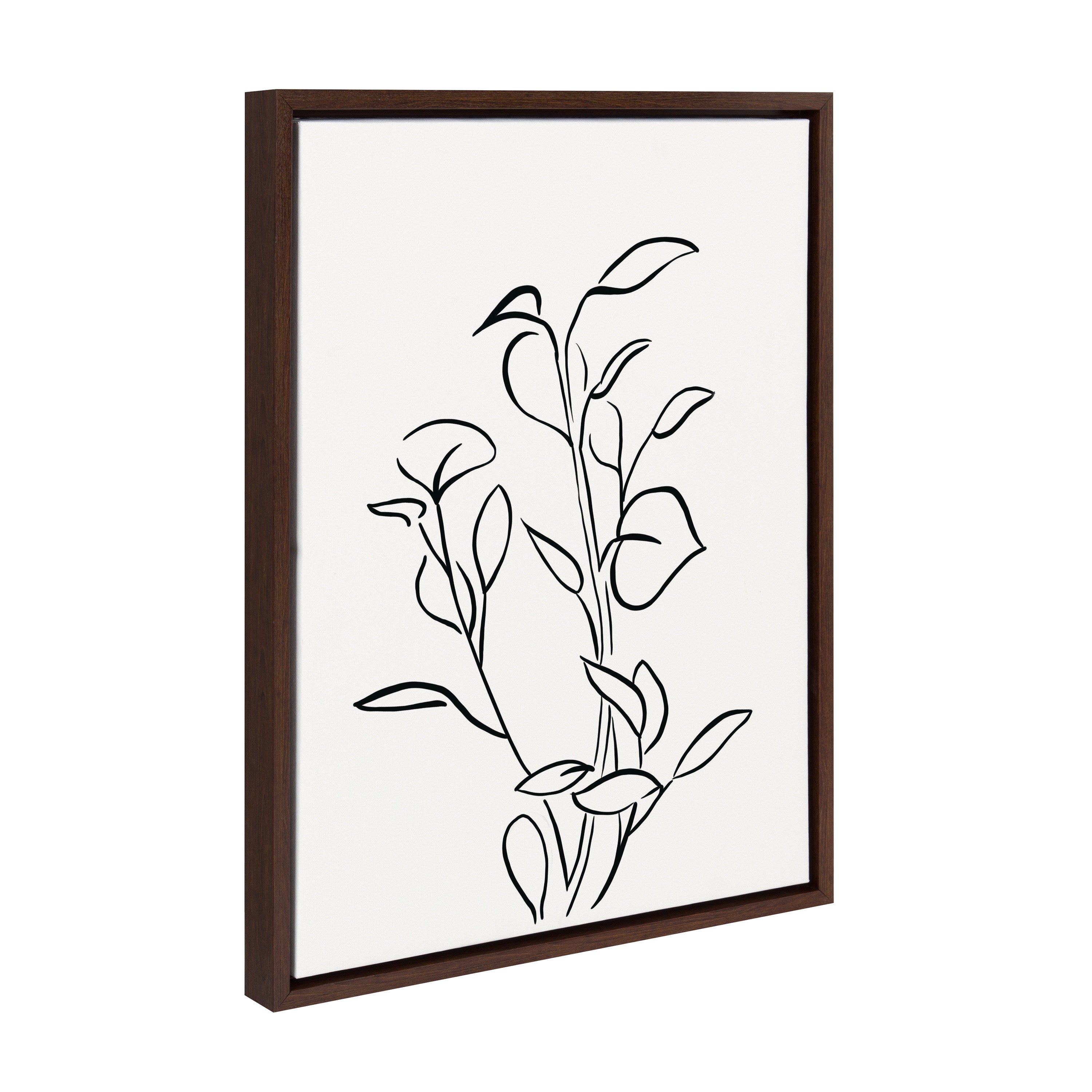 Sylvie Botanical Sketch Print No 2 Framed Canvas