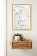 Blake 871 Modern Circles Framed Printed Glass by Teju Reval of by kateandlaurel - product image 15 for Resin Society