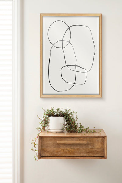 Blake 871 Modern Circles Framed Printed Glass by Teju Reval of by kateandlaurel - product image 15 for Resin Society