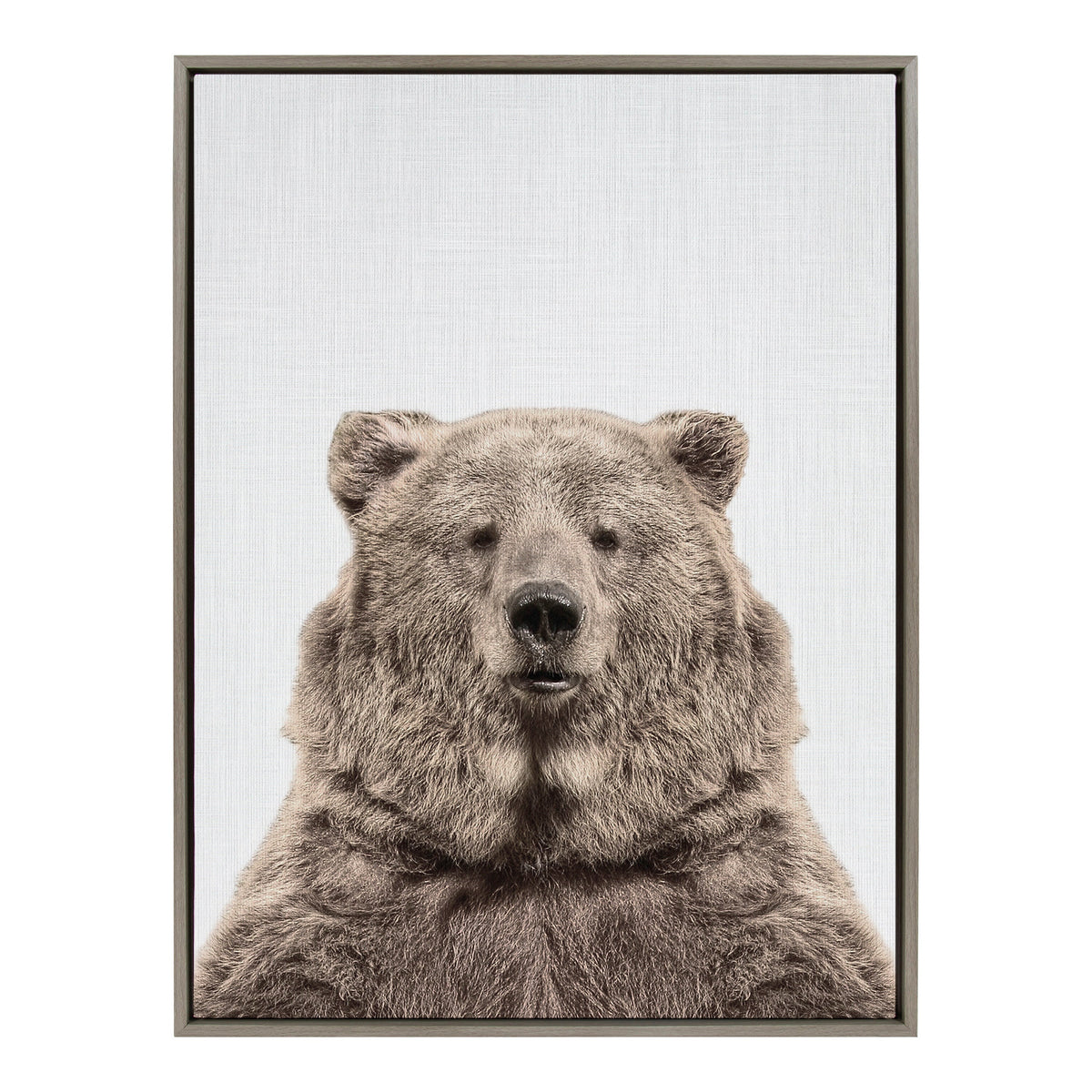 Sylvie Bear European Color Framed Canvas by kateandlaurel - product image 2 for Resin Society