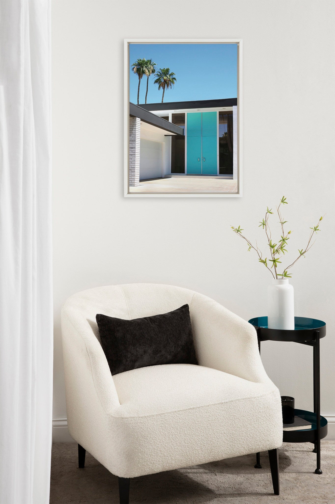 Sylvie Palm Springs King Framed Canvas by kateandlaurel - product image 5 for Resin Society