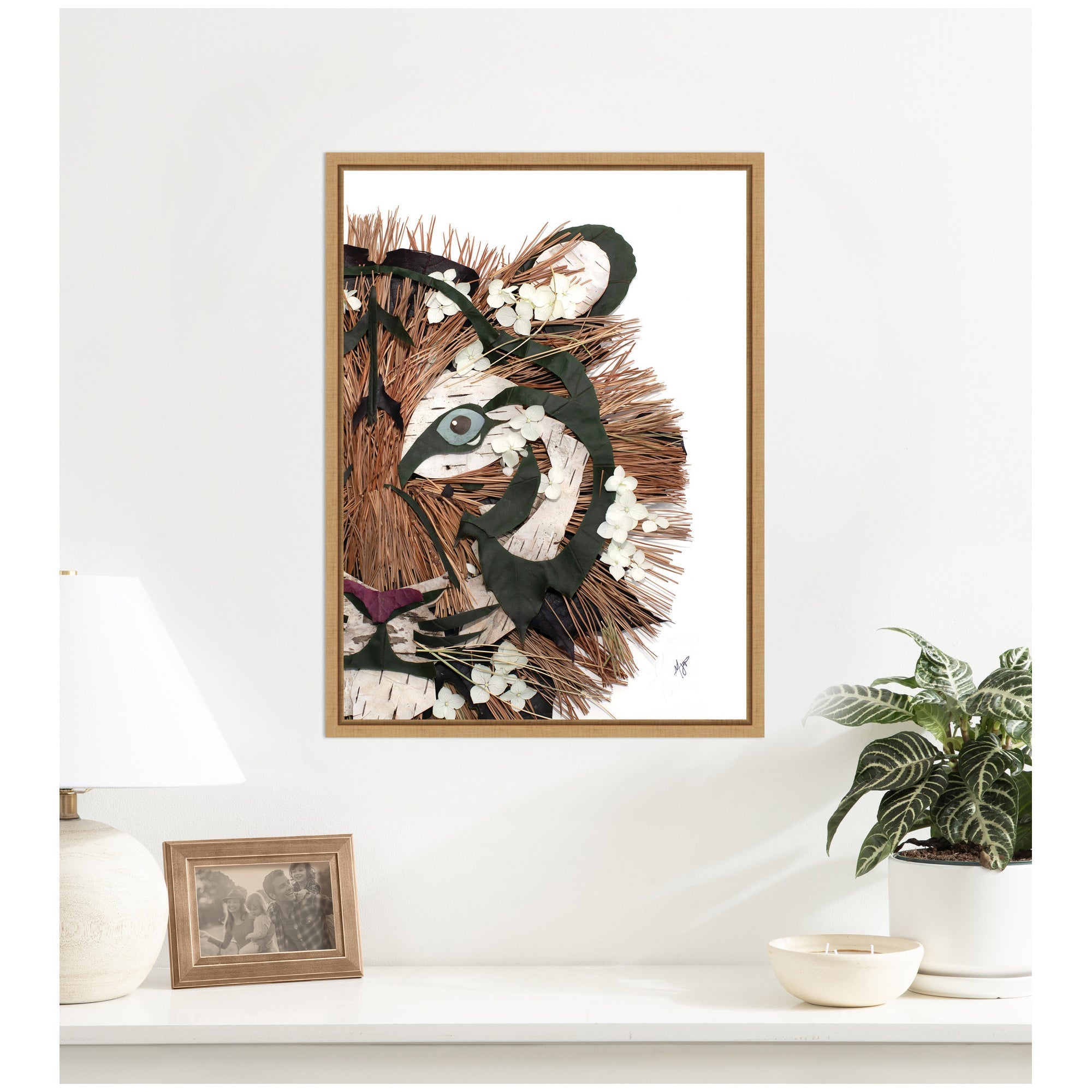 Tiger by Madeline Jeppesen Framed Canvas Wall Art Print