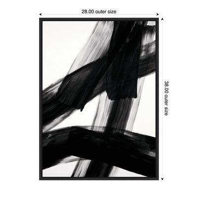 Black Mark No.
3 by Amy Lighthall Framed Canvas Wall Art Print