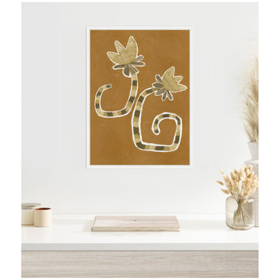 Sylvie Delicate Bloom 8 Framed Canvas by Shatha Al Dafai