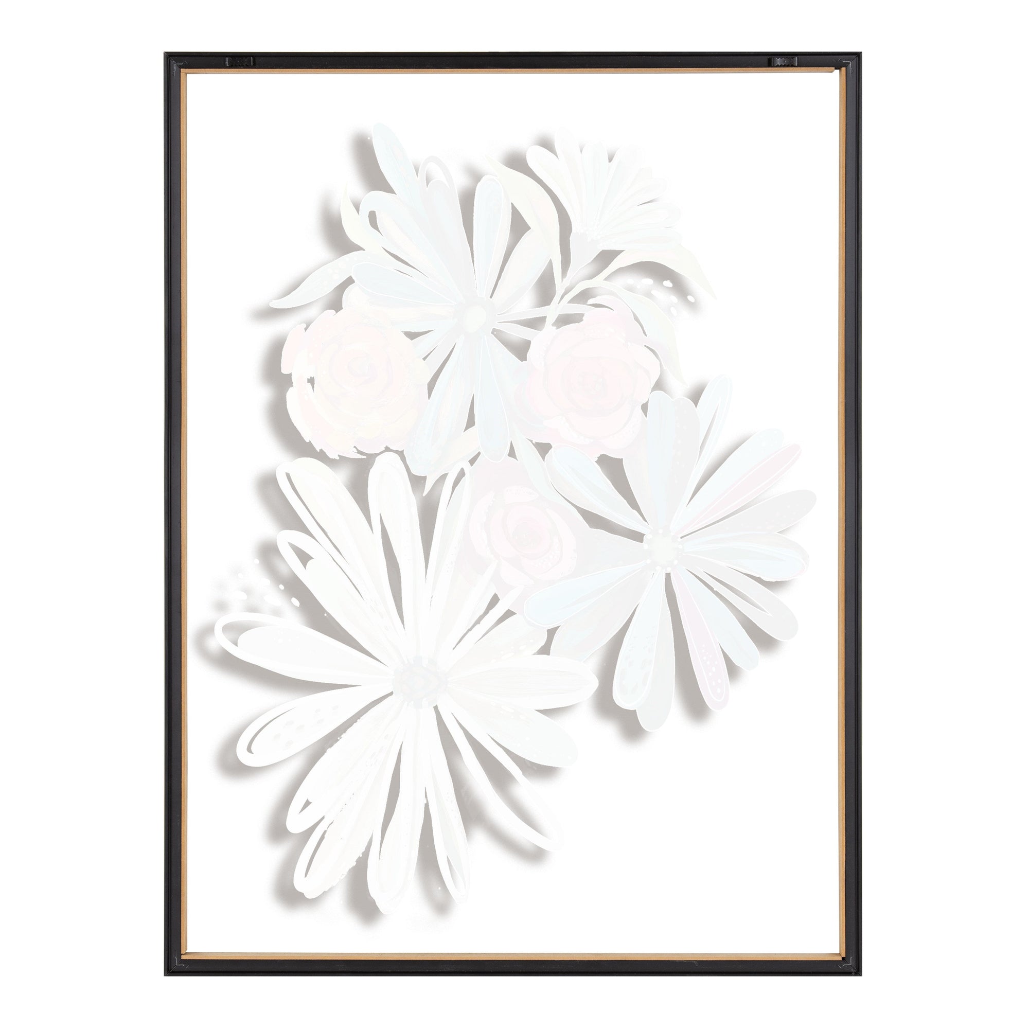 Blake Flowers on Glass 2 Whole Flowers Framed Printed Art by kateandlaurel - product image 6 for Resin Society