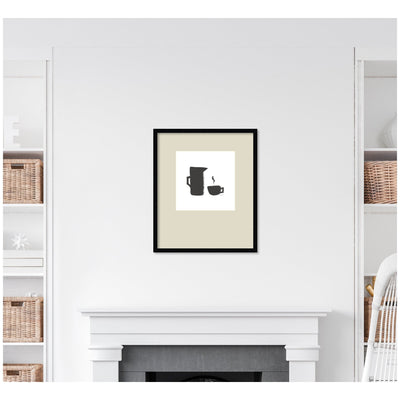Coffee by Gabrielly Guedes Framed Wall Art Print