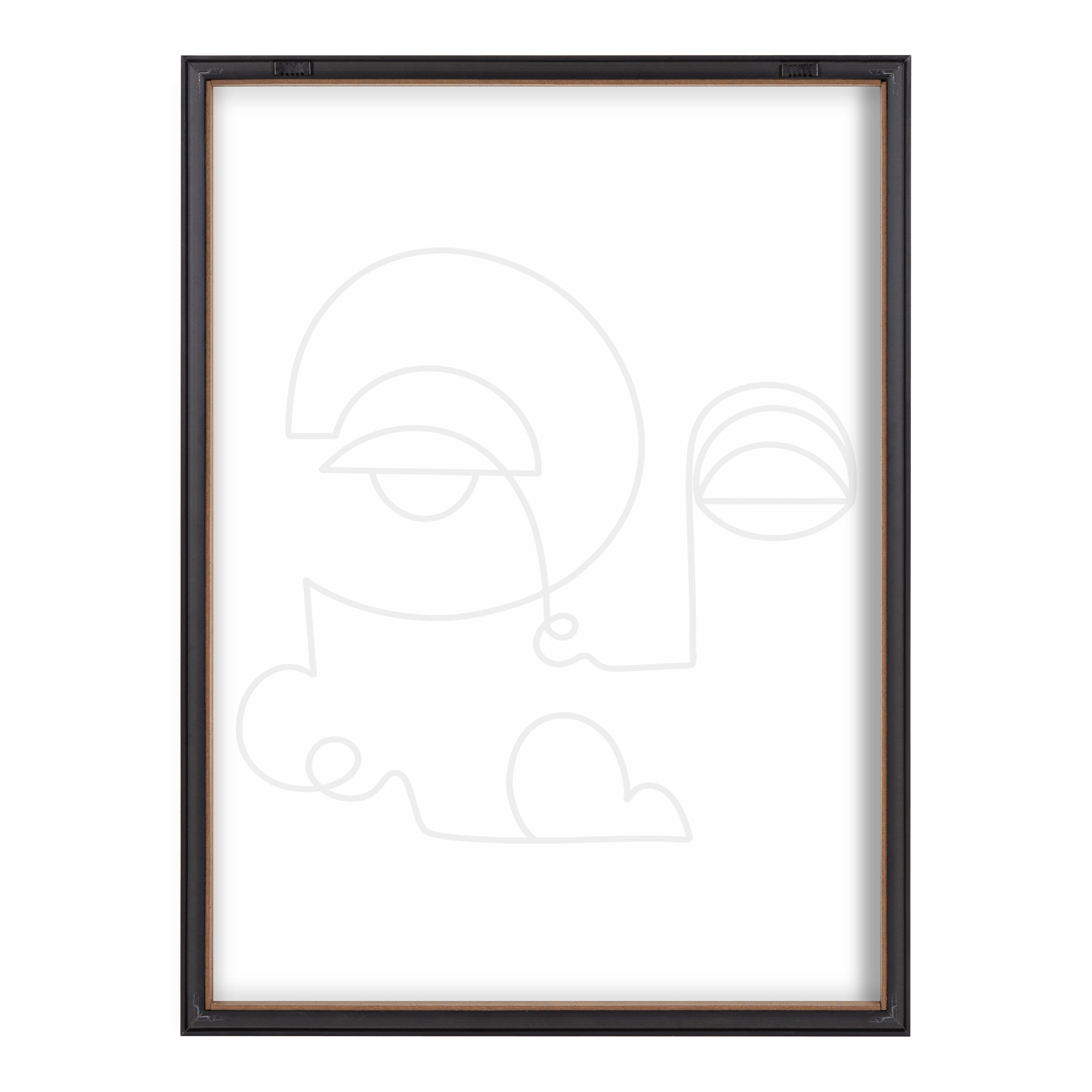 Blake Inner Battle Framed Printed Glass by Shatha Al Dafai