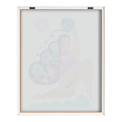 Blake Mid Century Modern Self Care Framed Printed Glass by kateandlaurel - product image 4 for Resin Society