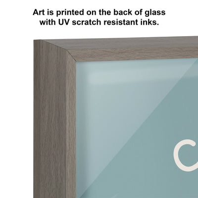 Blake Call Me Old Fashioned Blue Framed Printed Glass by kateandlaurel - product image 3 for Resin Society