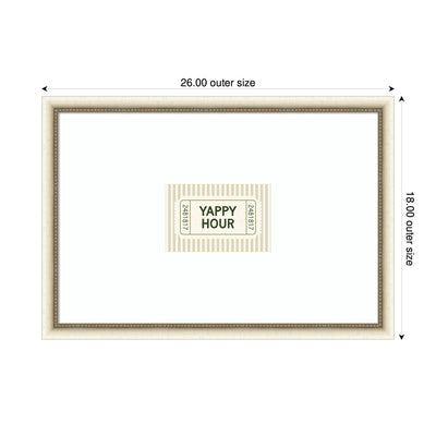 Yappy Hour Ticket Sage Green Wall by Lucky Guava Framed Wall Art Print