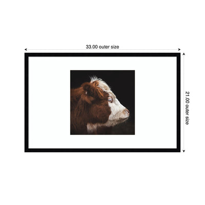 Cow Profile by Emiko and Mark Franzen F2 Images Framed Wall Art Print