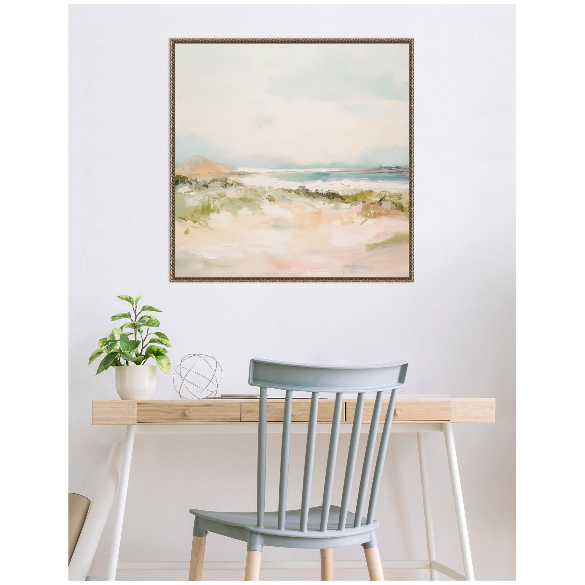 Tranquil Landscape III Square by Amy Lighthall Framed Canvas Wall Art Print