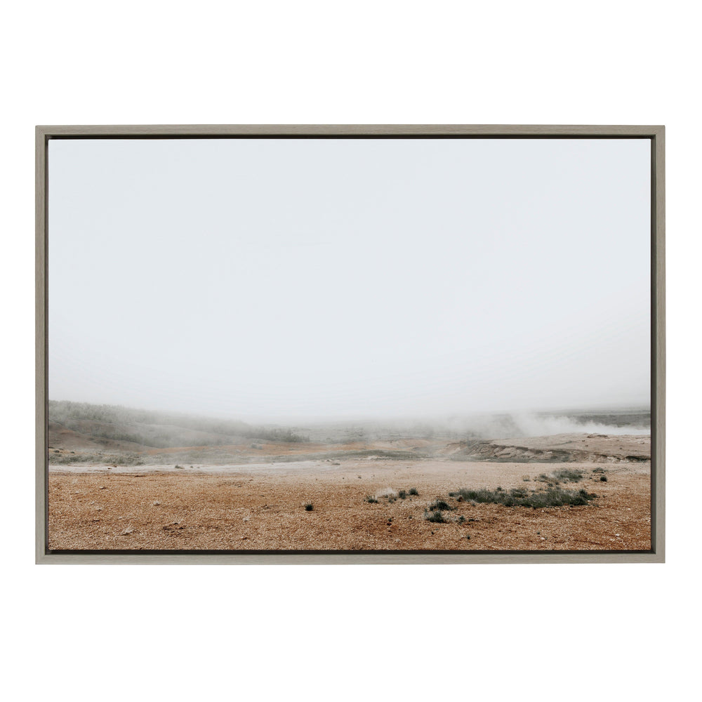 Sylvie Fogged Landscape Framed Canvas by Alicia Abla by kateandlaurel - main product image for Resin Society