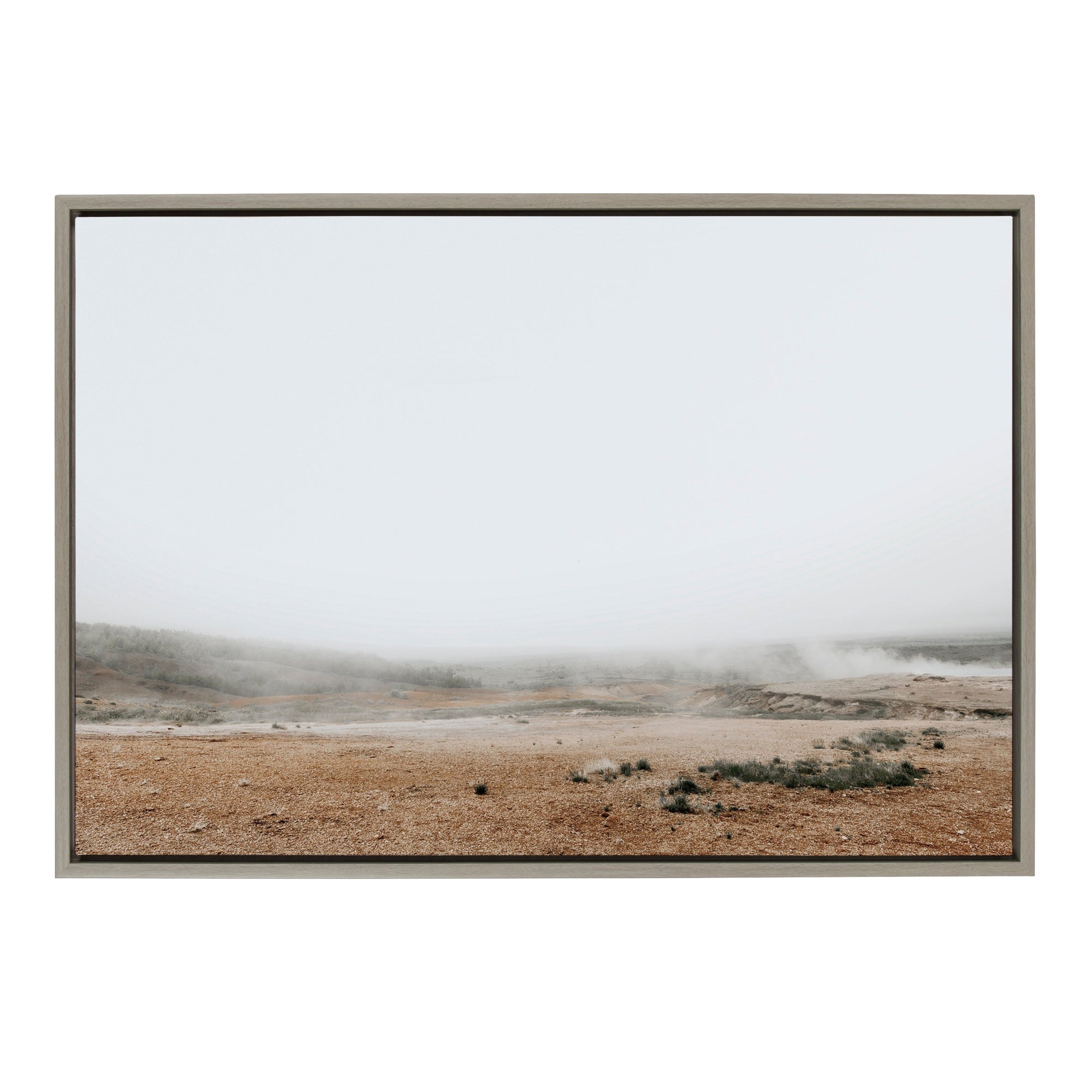 Sylvie Fogged Landscape Framed Canvas by Alicia Abla by kateandlaurel - main product image for Resin Society