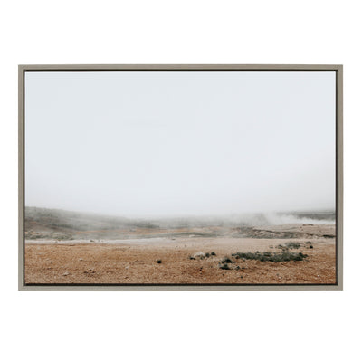 Sylvie Fogged Landscape Framed Canvas by Alicia Abla by kateandlaurel - main product image for Resin Society