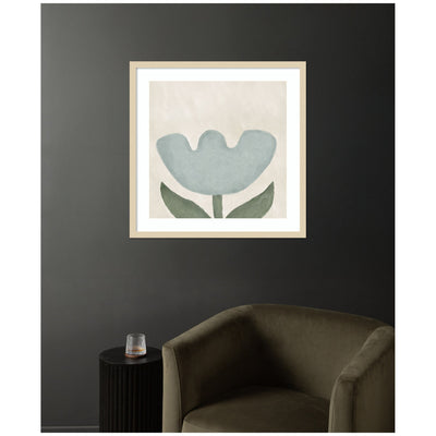 Blue Flower by Gabrielly Guedes Framed Wall Art Print