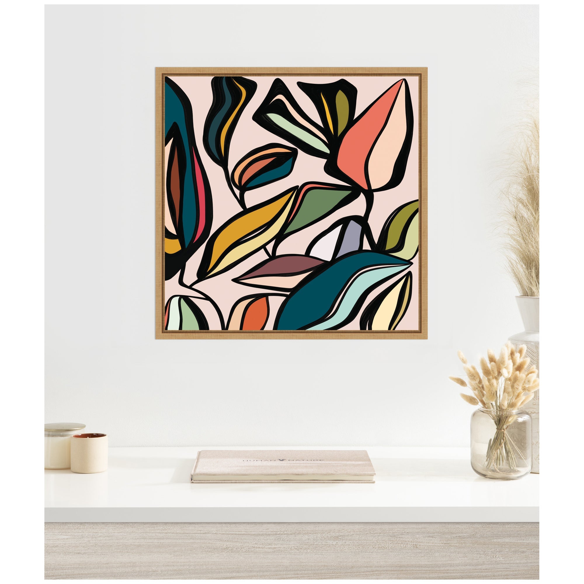 Fanciful Ficus SQ Expansion by Alicia Bock Framed Canvas Wall Art Print