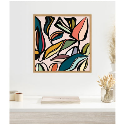 Fanciful Ficus SQ Expansion by Alicia Bock Framed Canvas Wall Art Print