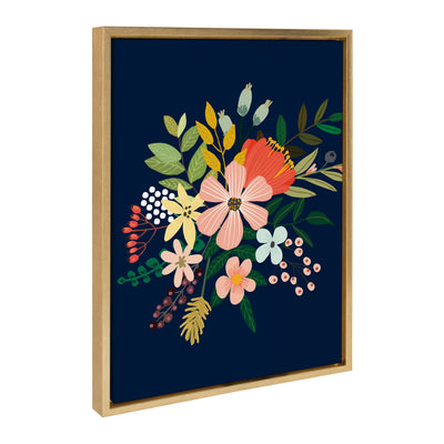 Sylvie Floralis C Framed Canvas