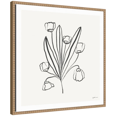 Floral Bouquet by Gabrielly Guedes Framed Canvas Wall Art Print