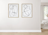 Sylvie Going in Circles Framed Textured Canvas Set by kateandlaurel - product image 5 for Resin Society