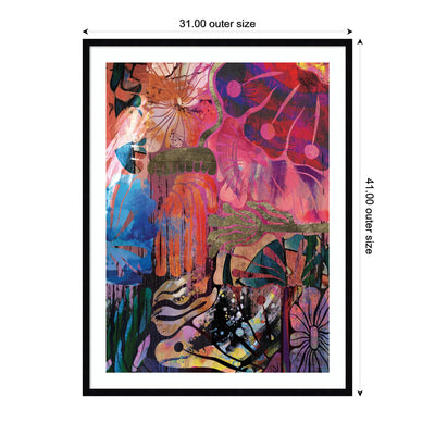 NC Abstract No.
612 by Nikki Chu Framed Wall Art Print