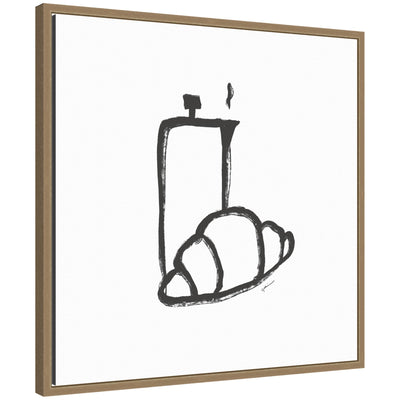 Breakfast Club No.
2 by Gabrielly Guedes Framed Canvas Wall Art Print