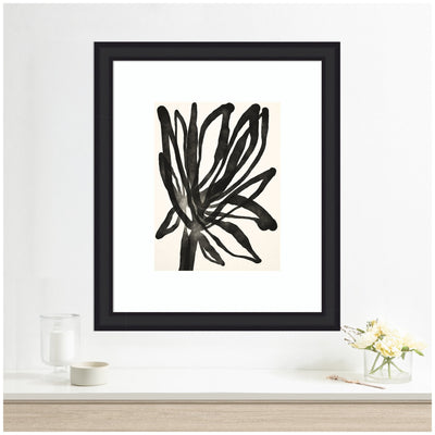 Framed Art Dark Floral by Alicia Bock