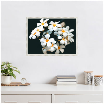 Sylvie Tropical Flowers Framed Canvas by Alicia Abla