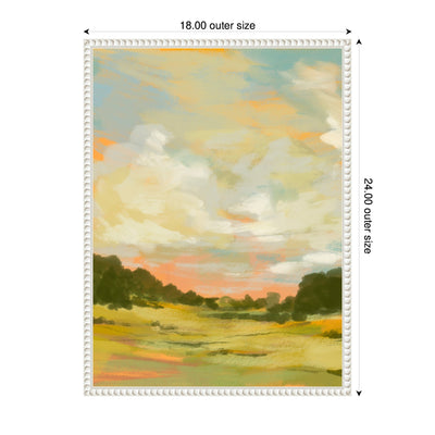 Sylvie Landscape 2 Framed Canvas by Annie Quigley