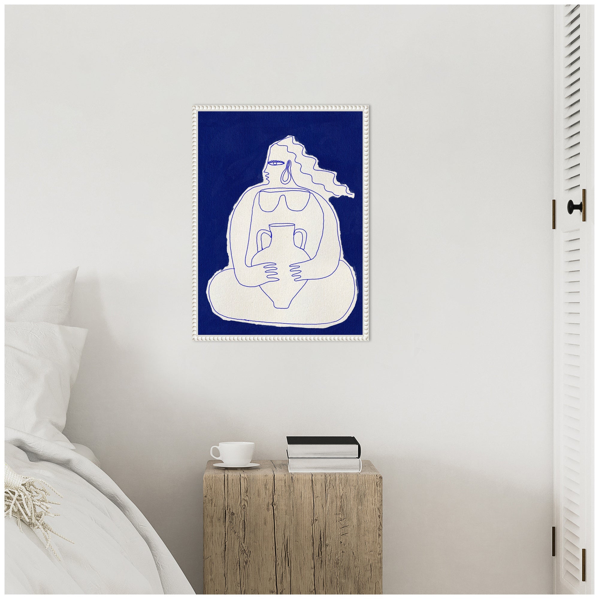 Sylvie Solitude 2 Framed Canvas by kateandlaurel - product image 7 for Resin Society
