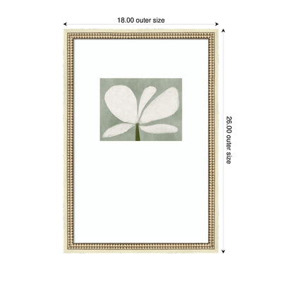White Floral No.
2 by Gabrielly Guedes Framed Wall Art Print