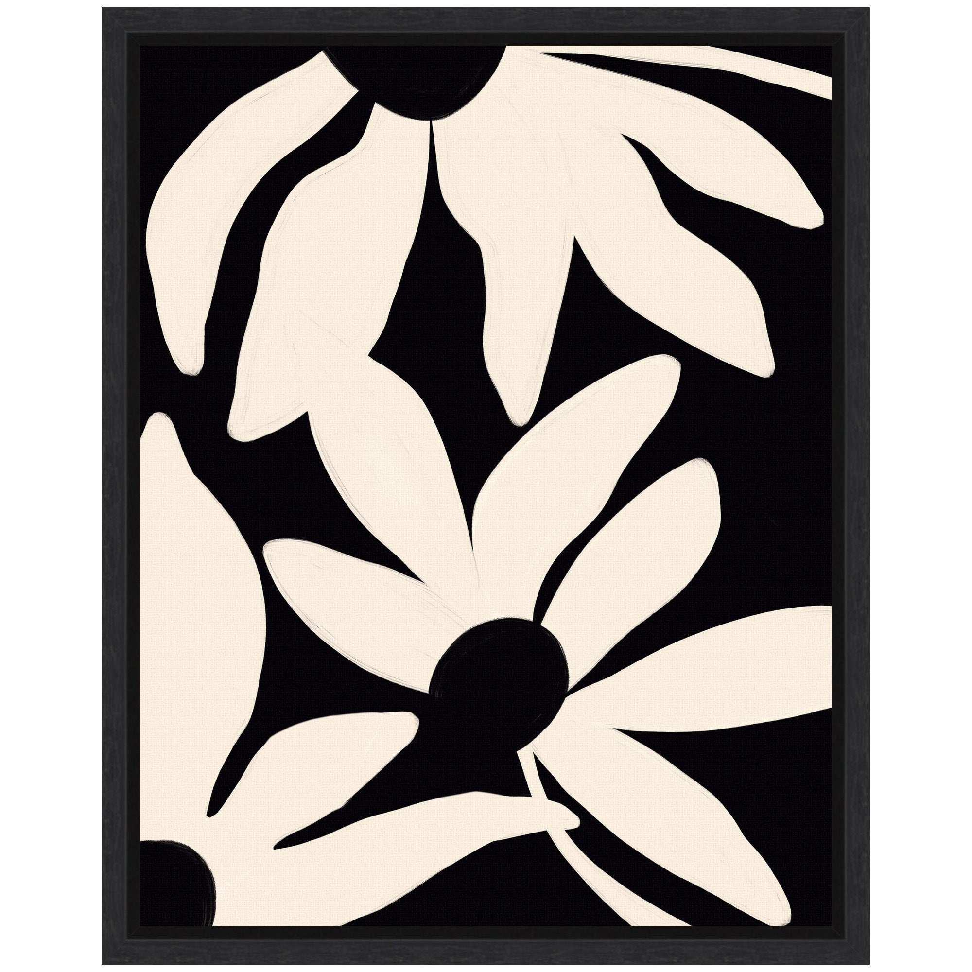 Sylvie Minimal Blooms Framed Canvas by Alicia Bock