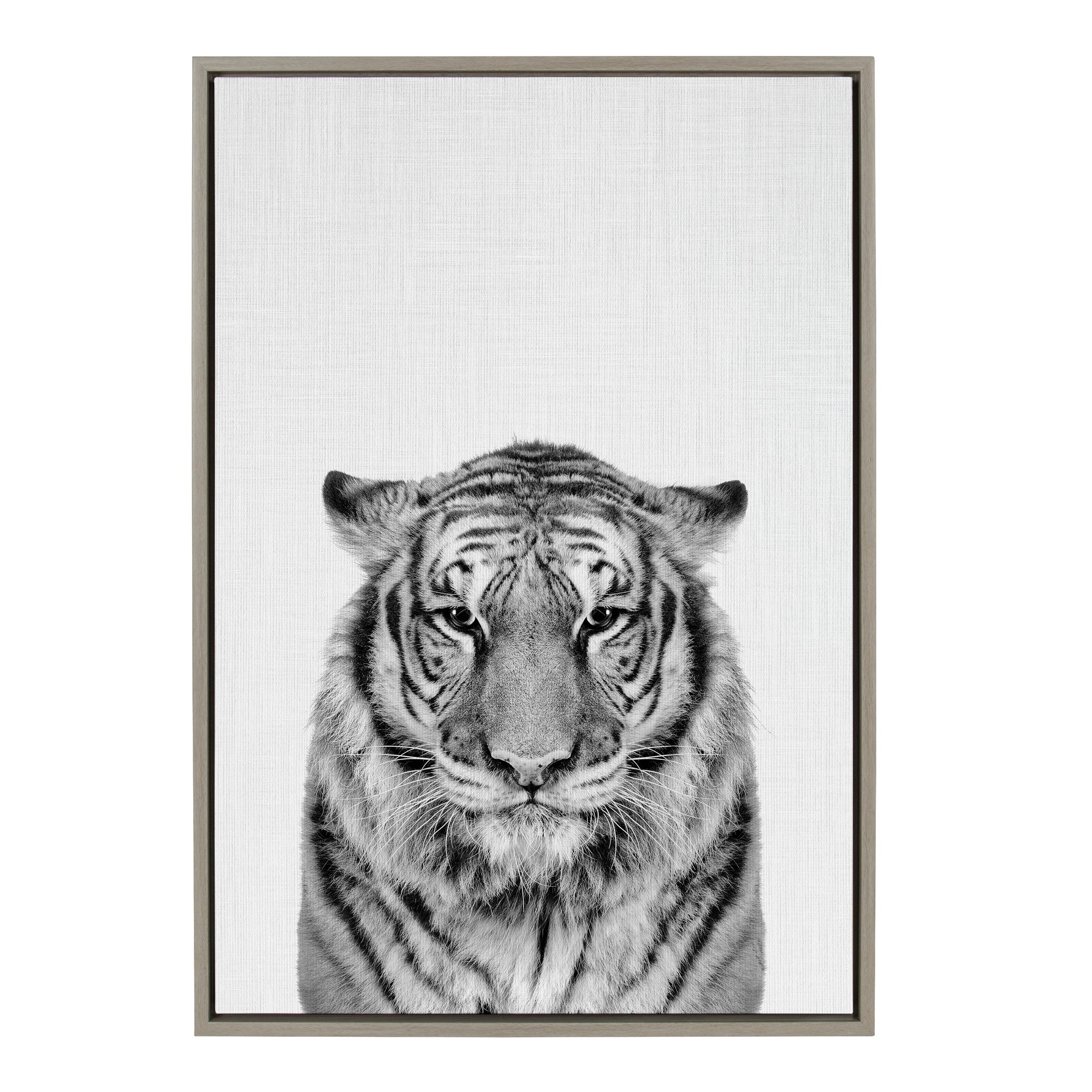 Sylvie Tiger Framed Canvas by Simon Te of Tai Prints by kateandlaurel - product image 6 for Resin Society