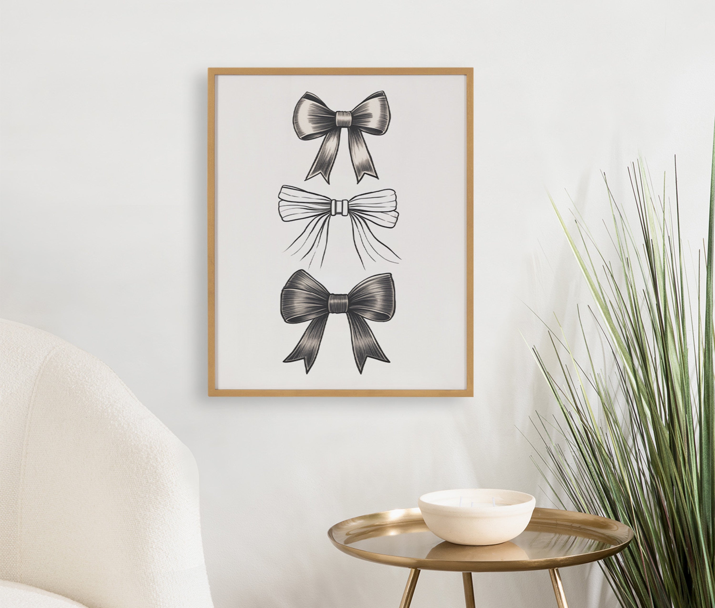 Gallery Coquette Preppy Retro Girly Black Bows Print by kateandlaurel - product image 19 for Resin Society