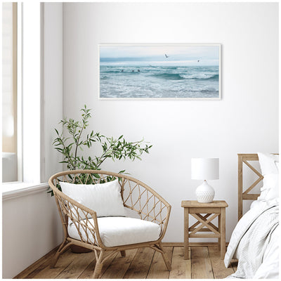 Ocean Swim Panel by Stephanie Klatt Framed Canvas Wall Art Print