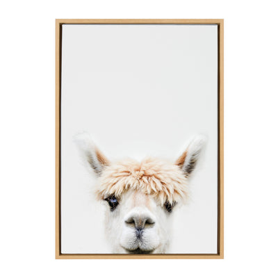 Sylvie Alpaca Bangs Framed Canvas by Amy Peterson Art Studio