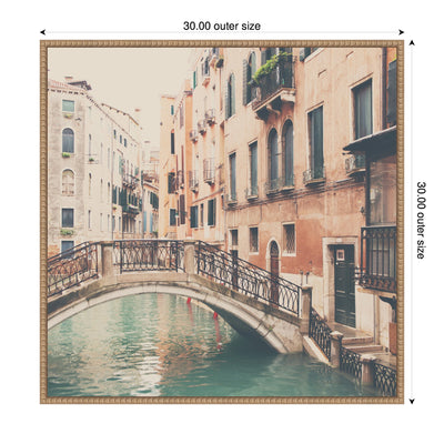 Sylvie Wandering The Streets of Venice Framed Canvas by Laura Evans