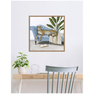 La Dulce Vida Cheetah by Mackenzie Nelson Framed Canvas Wall Art Print