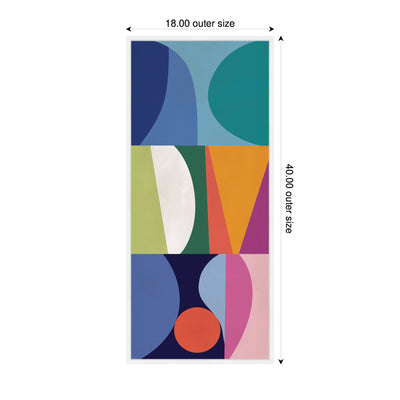 Abstract 02 Panel 2 by Rachel Lee Framed Canvas Wall Art Print