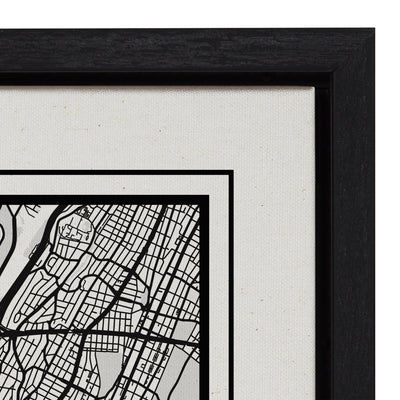 Sylvie New York City Map Framed Canvas by Jake Goossen